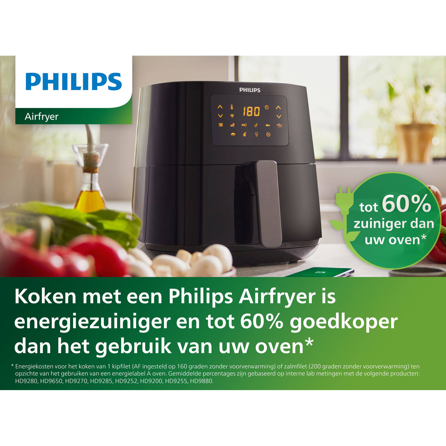 Philips Airfryer Connected HD9255/60 Grijs