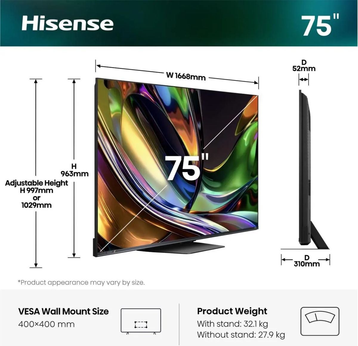 Hisense 75UR8S