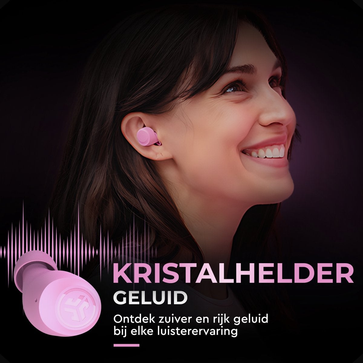 JLab Go Air Pop True Wireless Roze