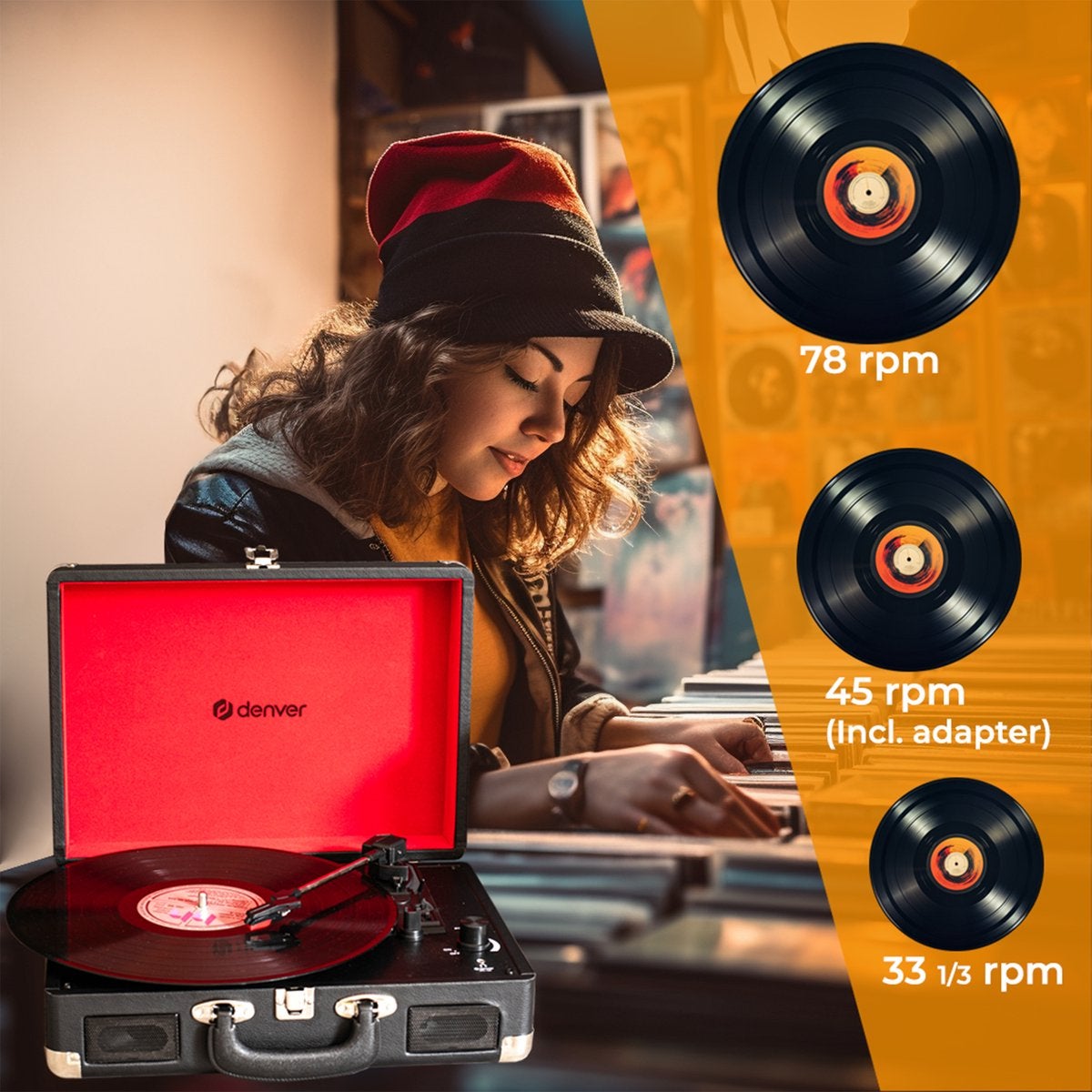 Denver VPL-120 Zwart