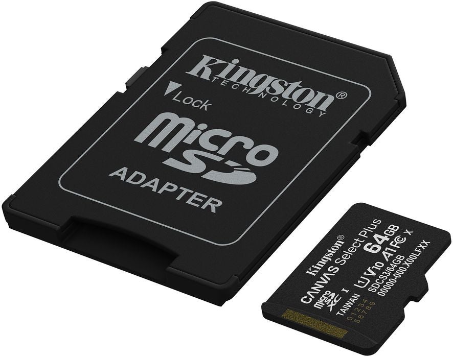 Kingston Canvas Select Plus Gen. 3 microSDXC 64GB met SD-adapter