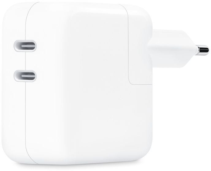 Apple 35W USB-C oplader Twee USB‑C-poorten Wit