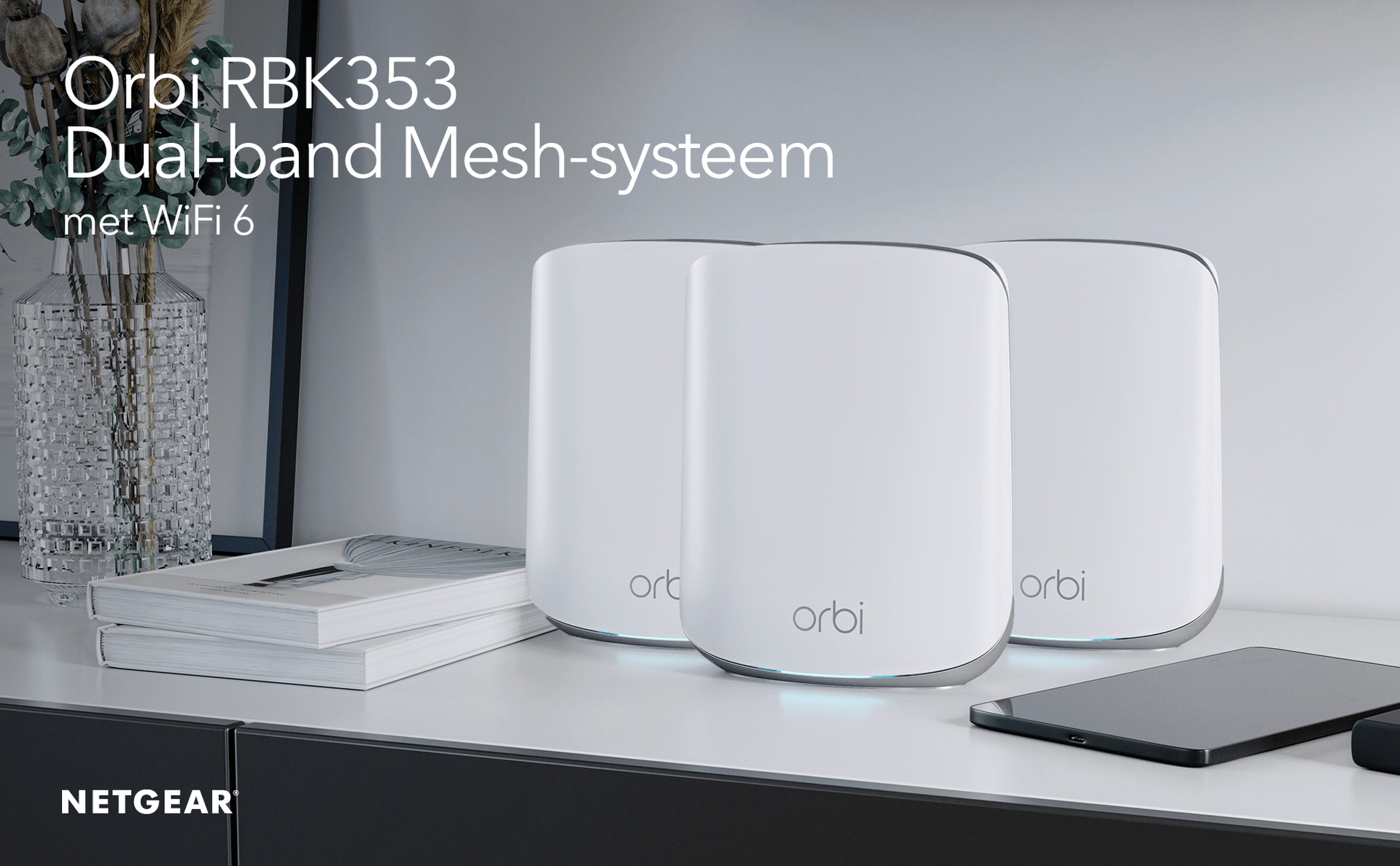 Netgear Orbi RBK353 Multiroom WiFi 6 Mesh systeem