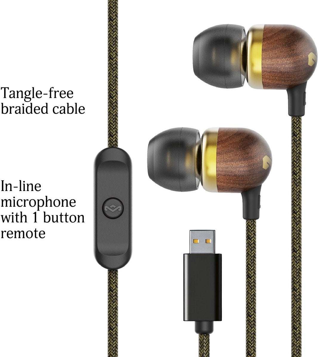 House of Marley Smile Jamaica USB-C Brass
