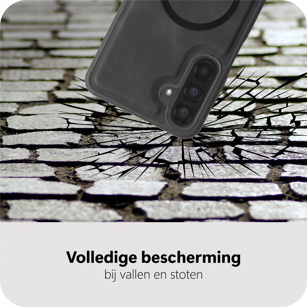 Just in Case PrimeWallet Case Samsung Galaxy A57 PU leer Zwart