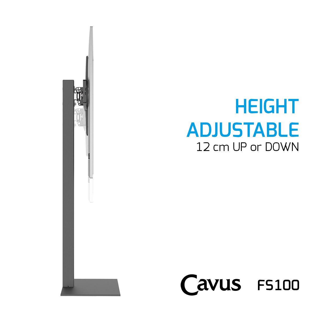 Cavus CAV-FS100 Draaibare TV Vloerstandaard Basic (37 - 65 inch)