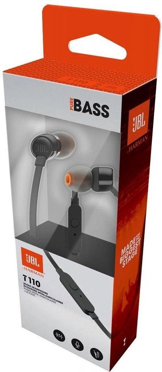 JBL T110 Zwart
