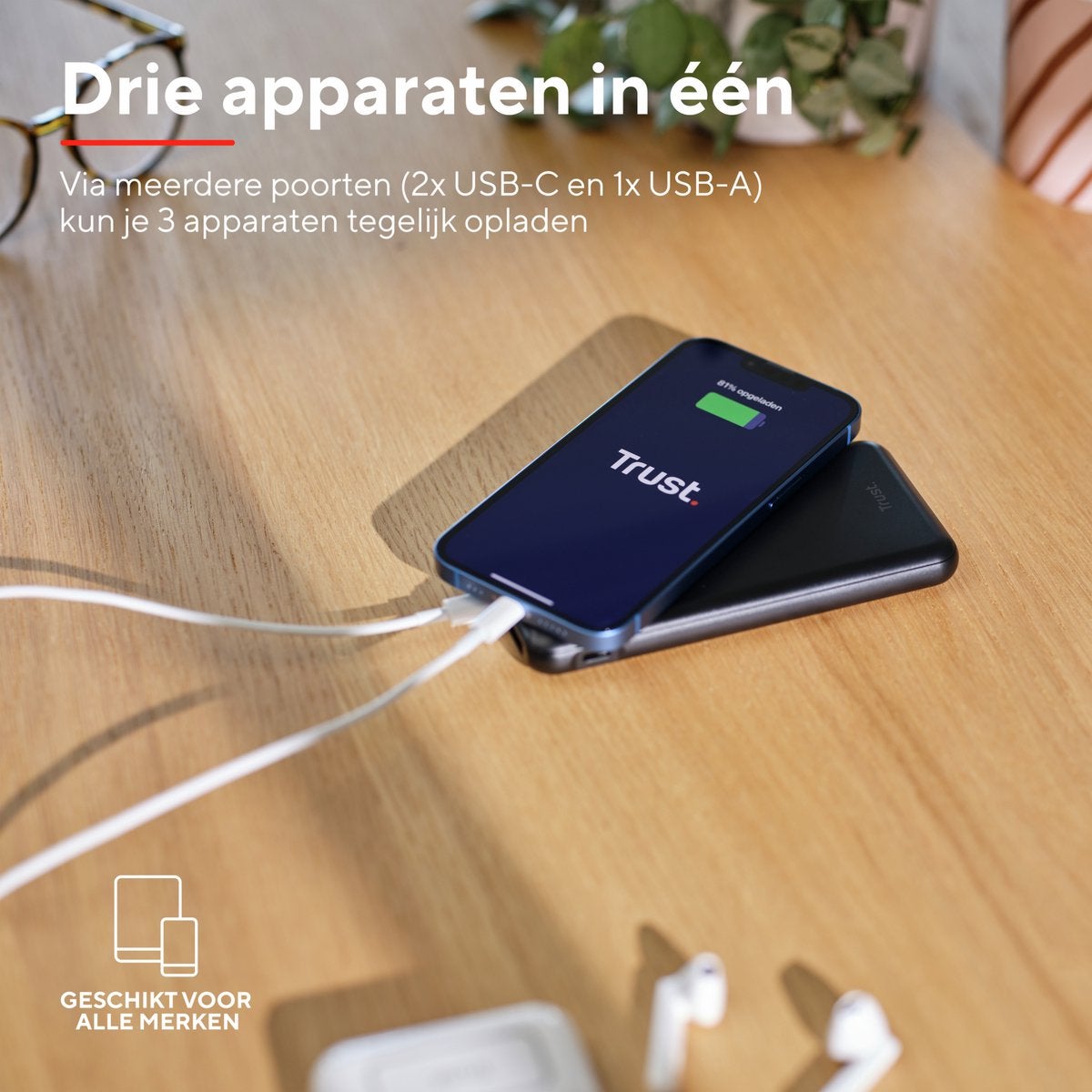 Trust Redoh Fast 10.000 mAh Zwart