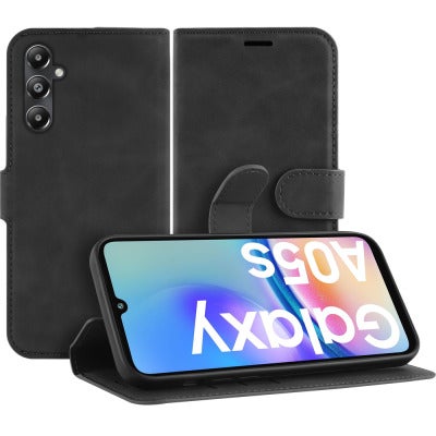 Just in Case Samsung Galaxy A05s Premium Wallet Case Zwart