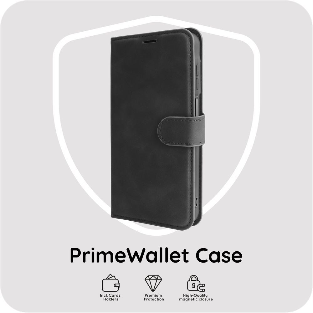 Just in Case PrimeWallet Case Samsung Galaxy A37 PU leer Zwart