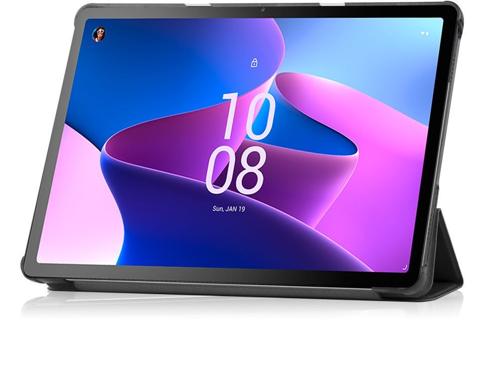 Just in Case Smart Tri-Fold Case - Lenovo M10 - Zwart