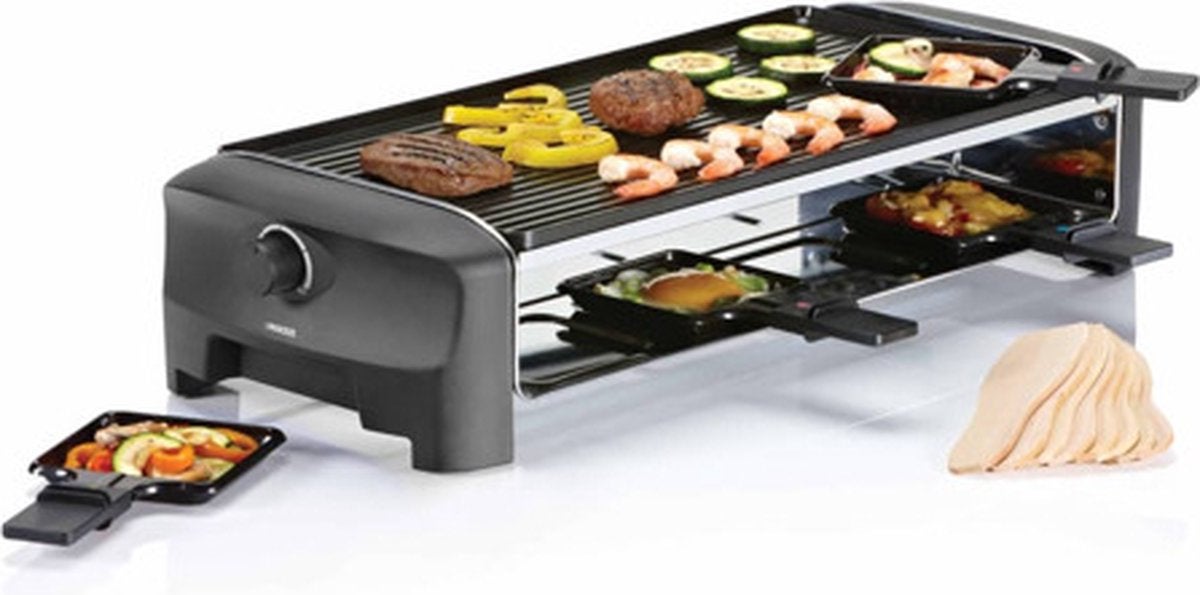 Princess 162840 Raclette 8 Grill and Teppanyaki Party