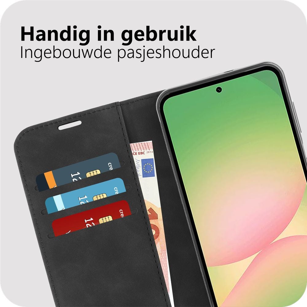 Just in Case PrimeWallet Case Samsung Galaxy A57 PU leer Zwart
