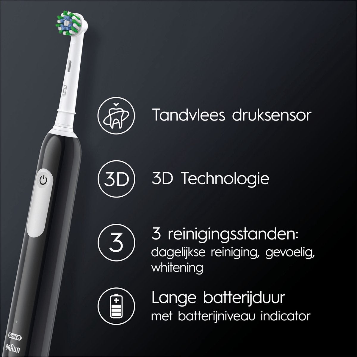 Oral-B PRO 1 Duo Edition Cross Action Roze/Zwart