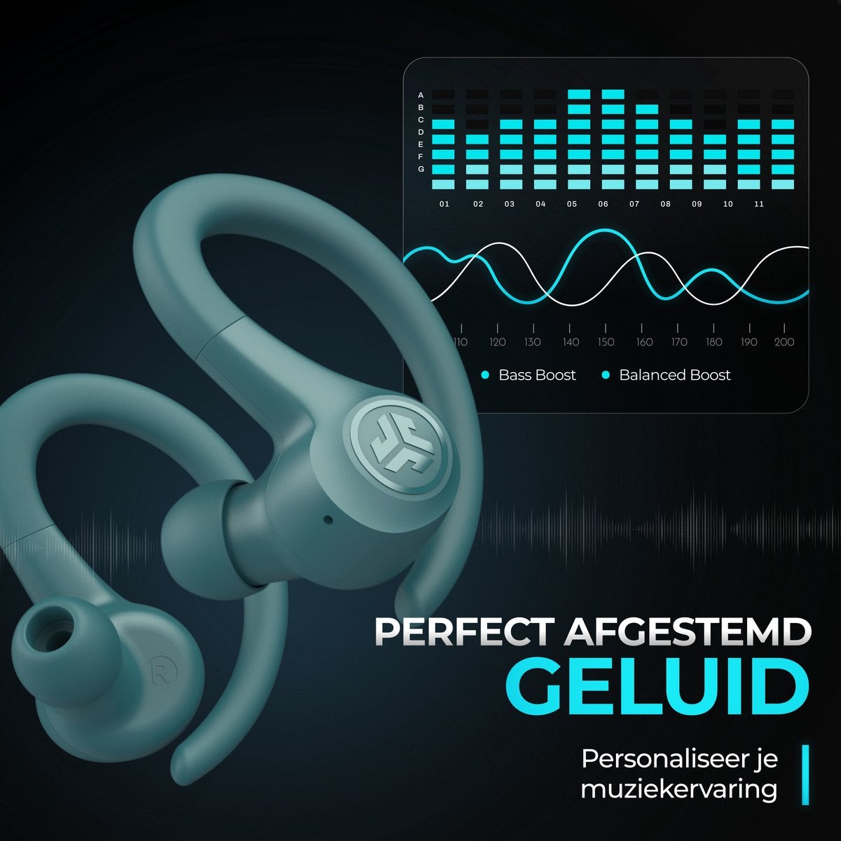 JLab Go Air Sport True Wireless Teal