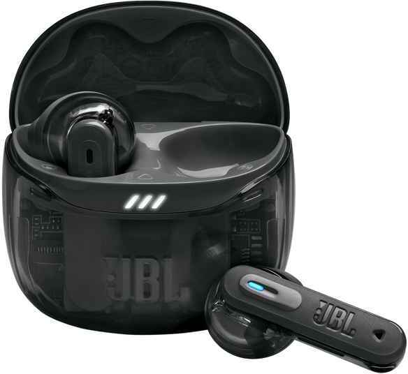 JBL Tune Flex 2 Transparant Zwart