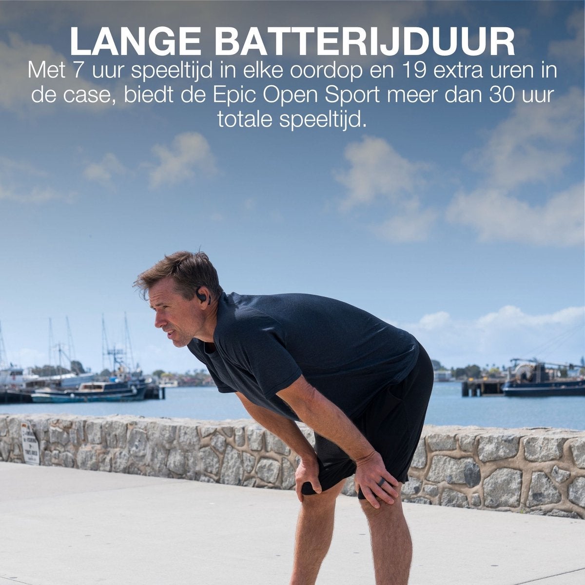 JLab Epic Open Sport Zwart