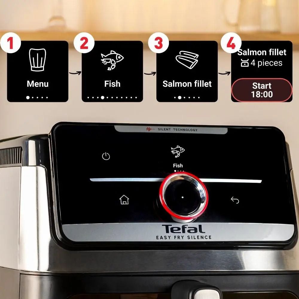 Tefal EY876D Easy Fry Smart & Silence XXL