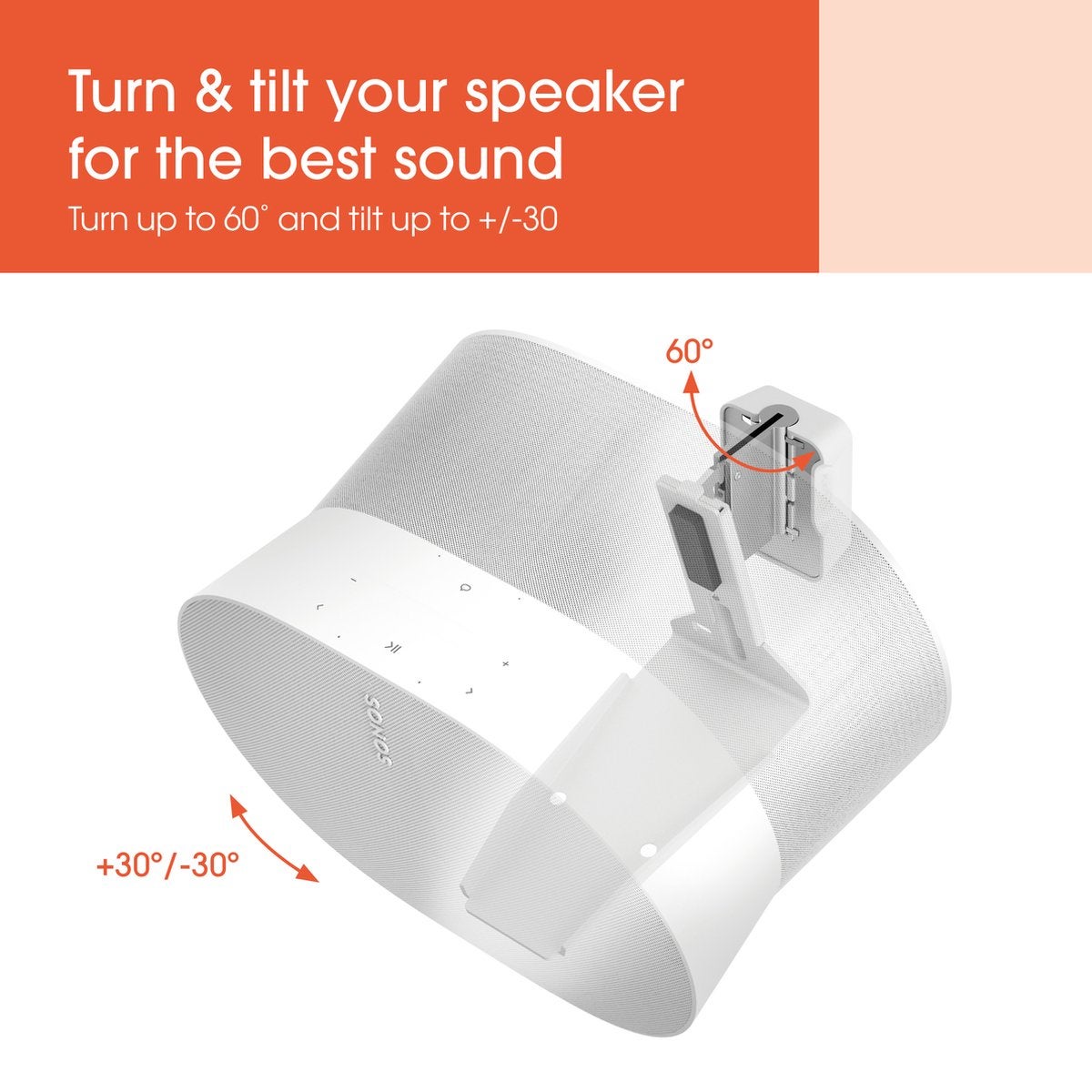 Vogel's SWM 4131 voor Sonos Era 300 Wit