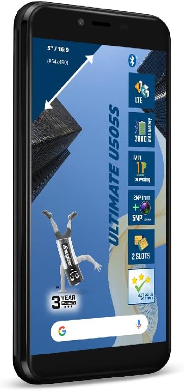 Energizer Ultimate U505S 4G 16GB Zwart