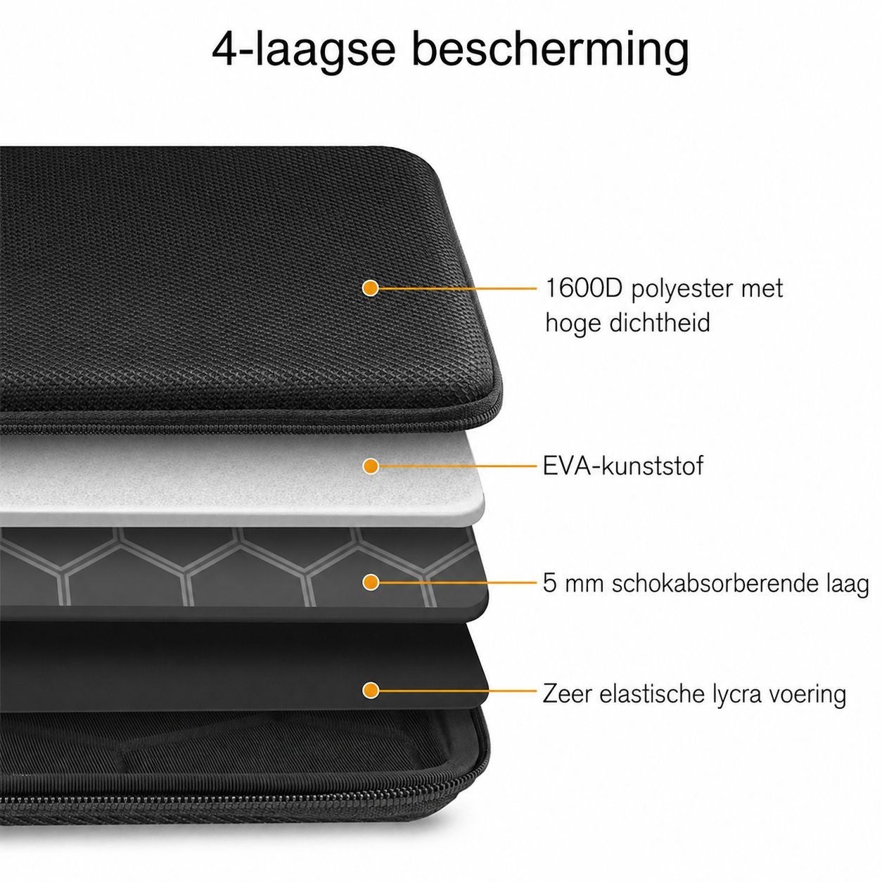 Laptophoes 13-14 inch Blauw (Hardcase)