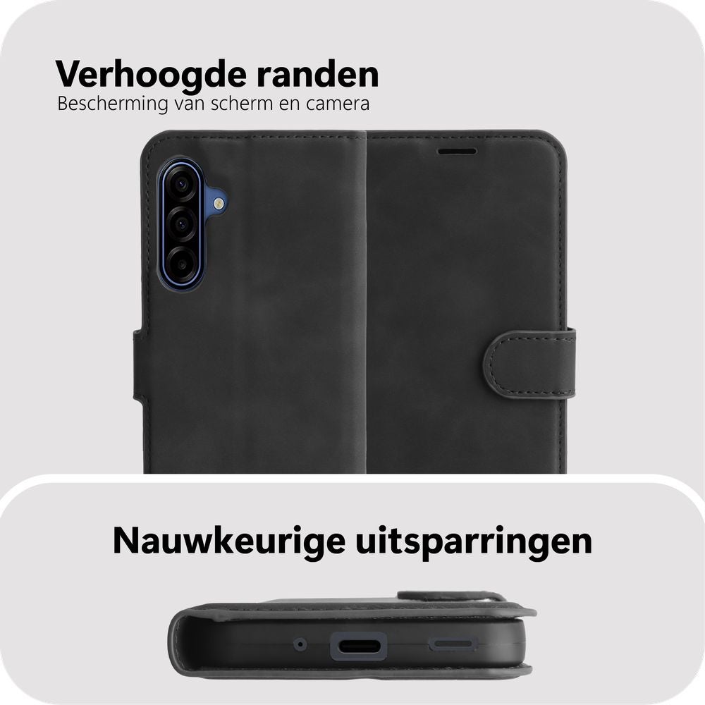Just in Case Samsung Galaxy A17 (4G / 5G) PU leather Wallet Case Zwart
