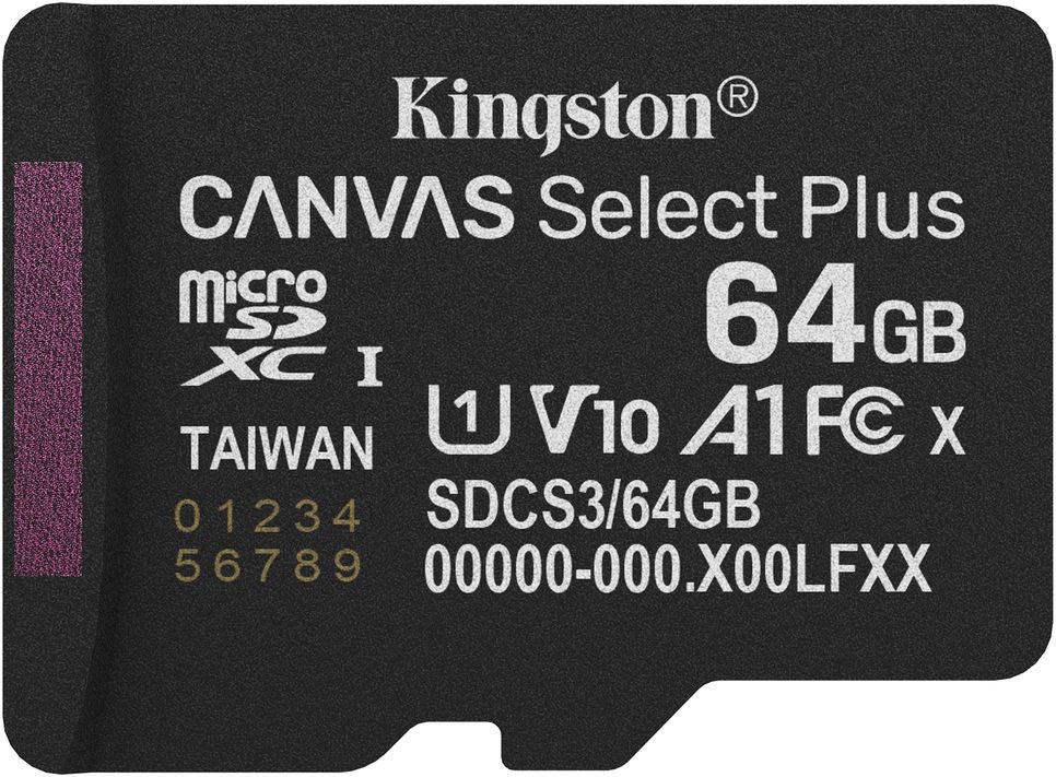 Kingston Canvas Select Plus Gen. 3 microSDXC 64GB met SD-adapter