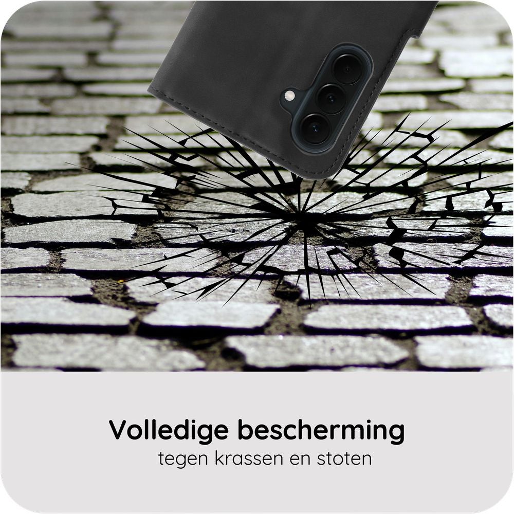 Just in Case PrimeWallet Case Samsung Galaxy A37 PU leer Zwart