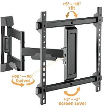 Cavus WME106 Muursteun dubbele arm (37 - 55 inch)