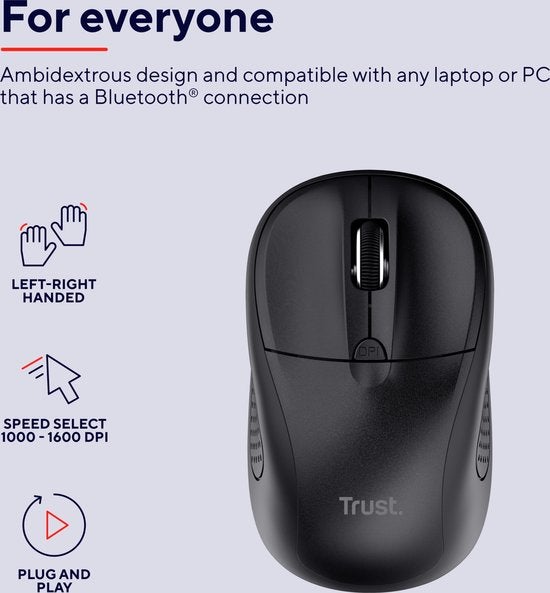 Trust Primo Bluetooth Zwart