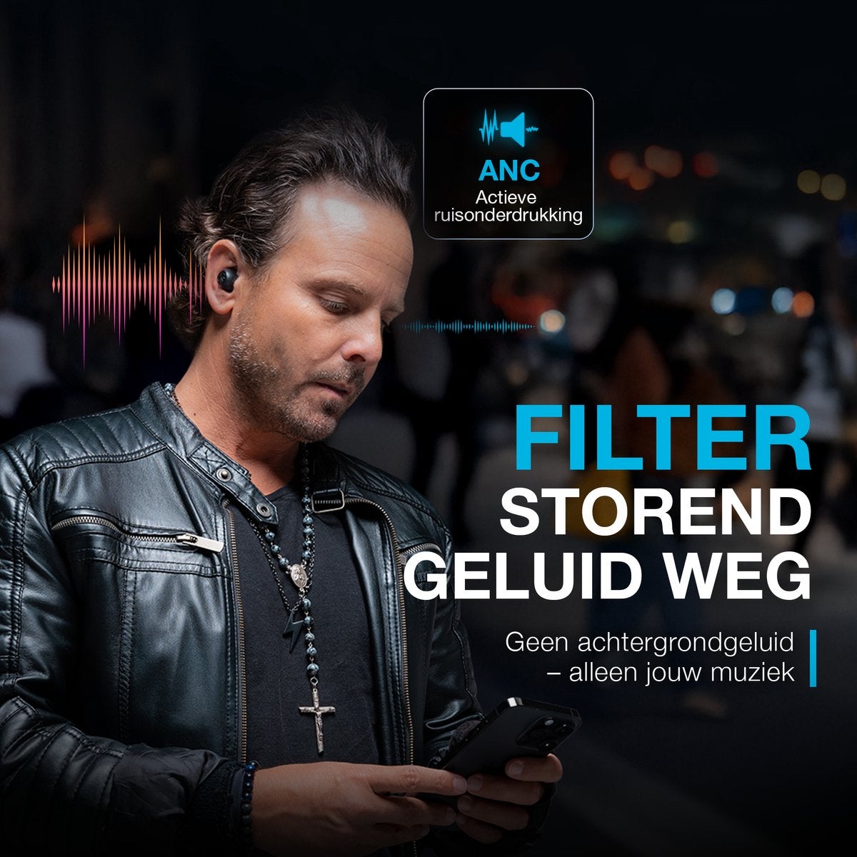 JLab Go Pop ANC TWS Zwart
