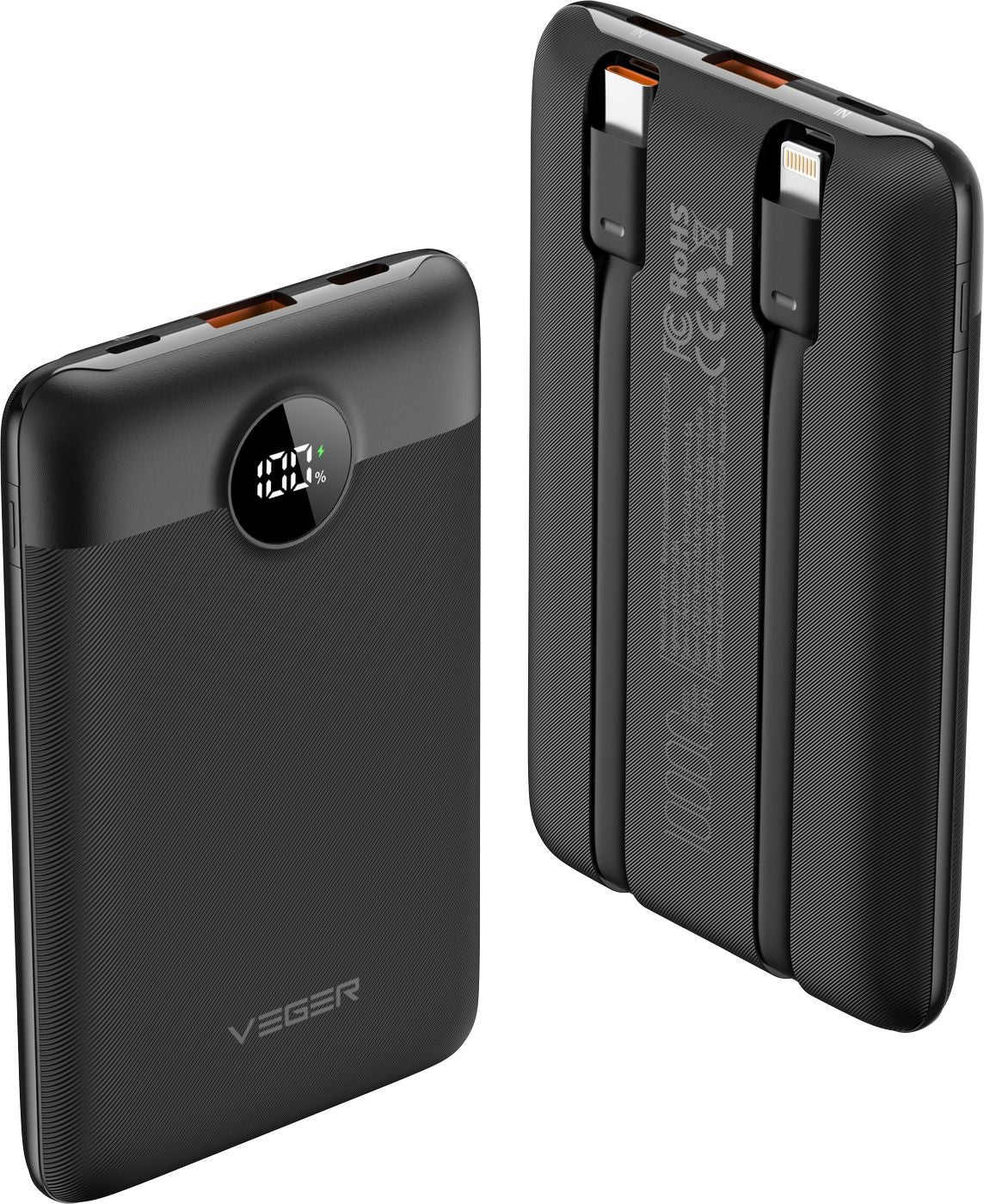 Veger C11 W1170 Mini Portable 10.000mAh Zwart