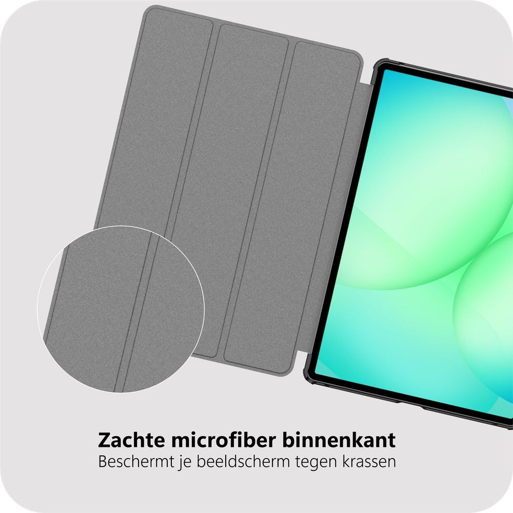 Just in Case Smart Tri-Fold Case - Samsung Galaxy Tab A11+ - Zwart