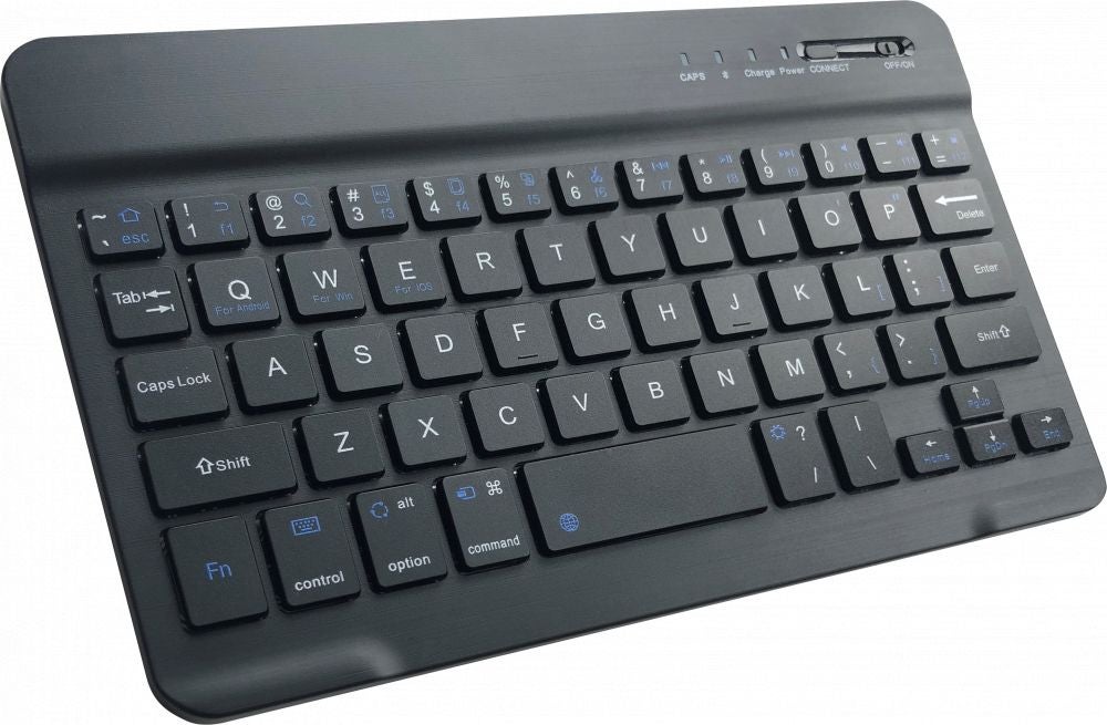 Just in Case Apple iPad 2022 Vintage Bluetooth Keyboard Cover Zwart