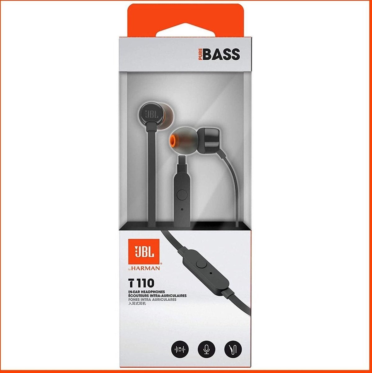 JBL T110 Zwart