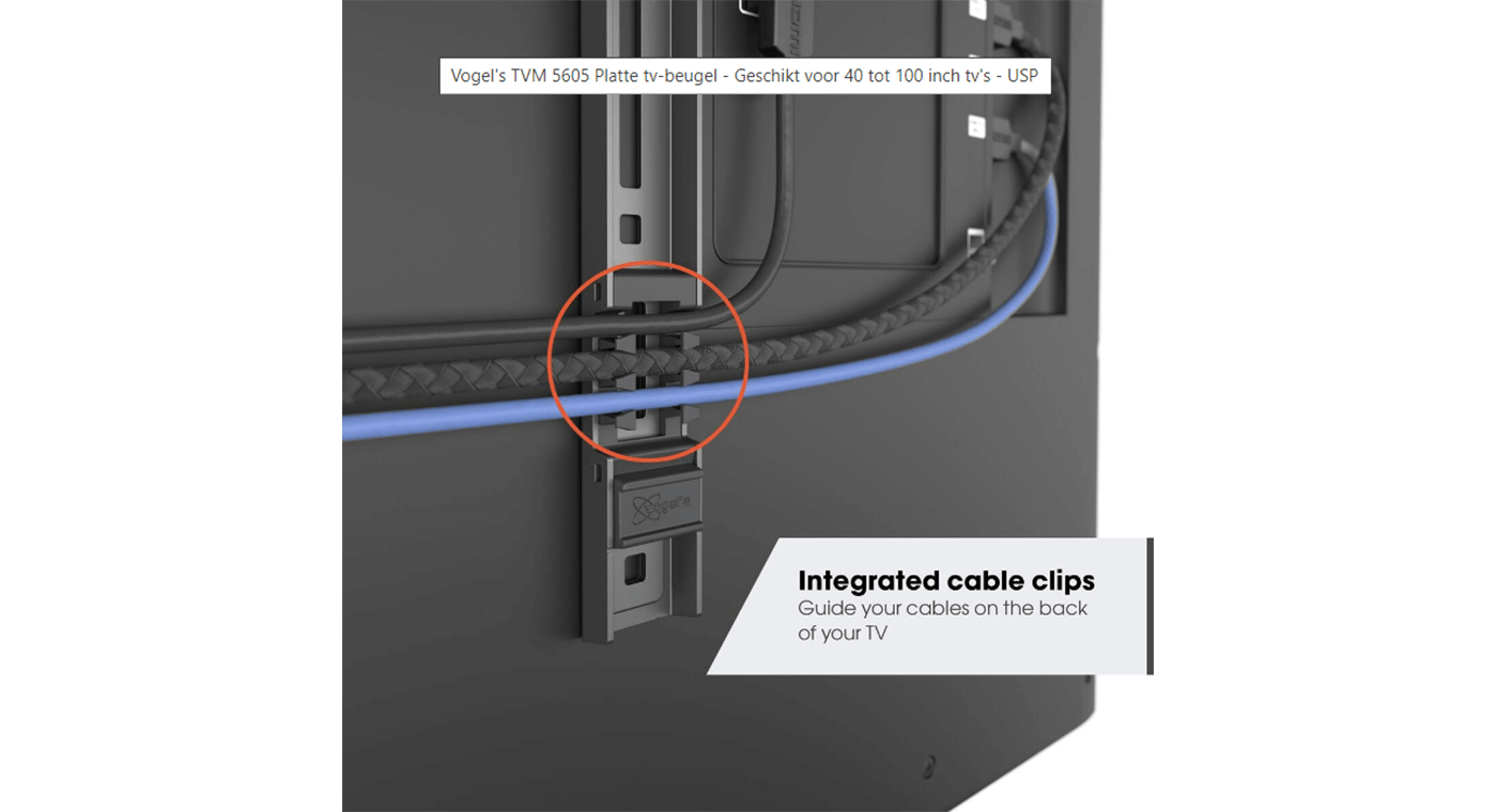 Vogel's TVM 5605 40 -100 inch zwart Platte tv-beugel