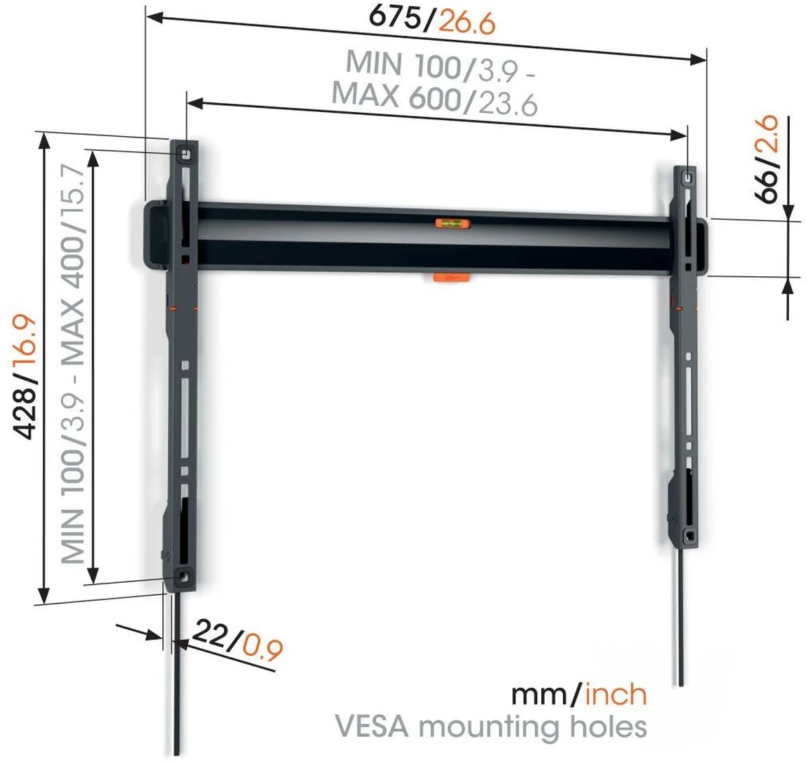 Vogel's TVM 3605 Muurbeugel 40-100 inch