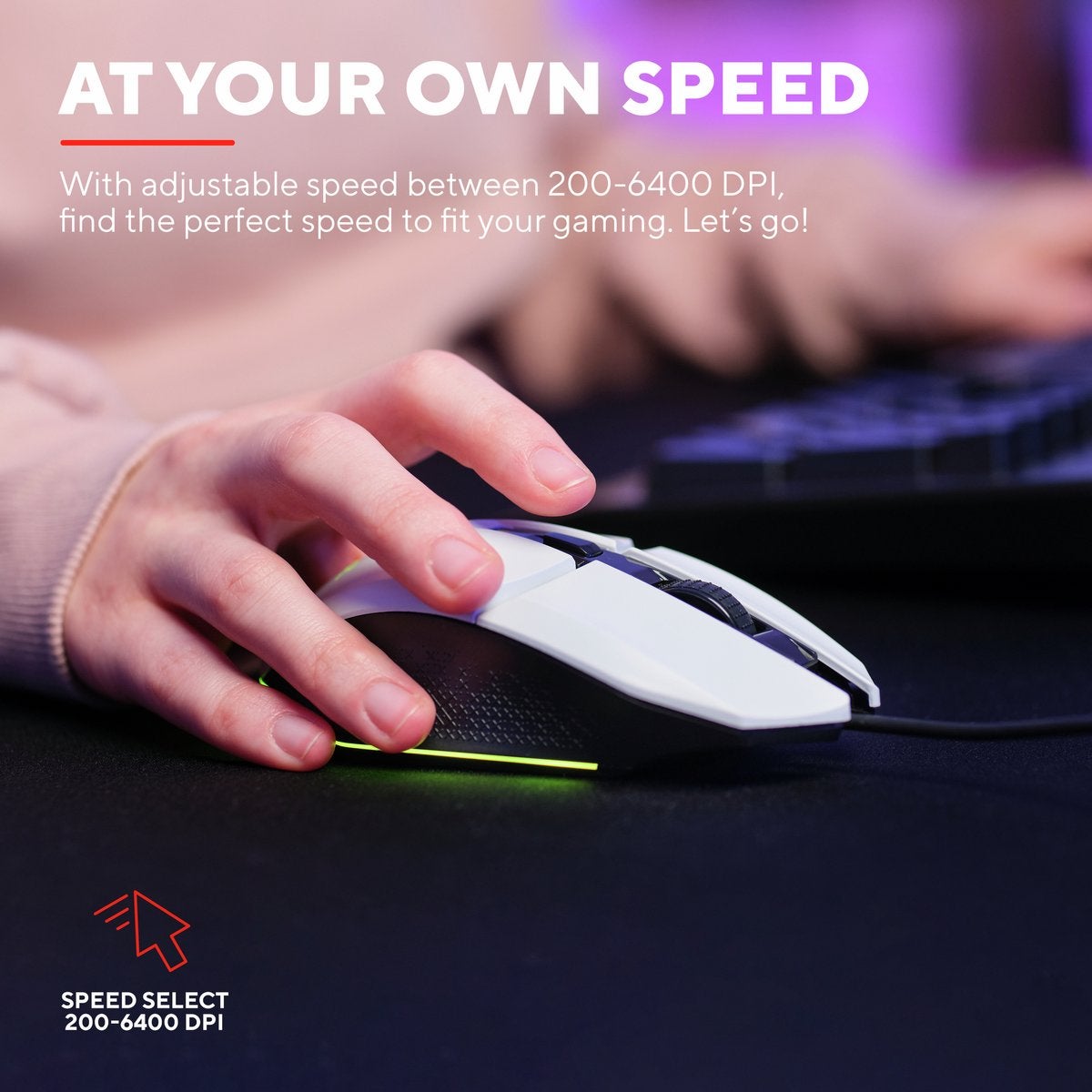 Trust GXT 109W Felox Wit