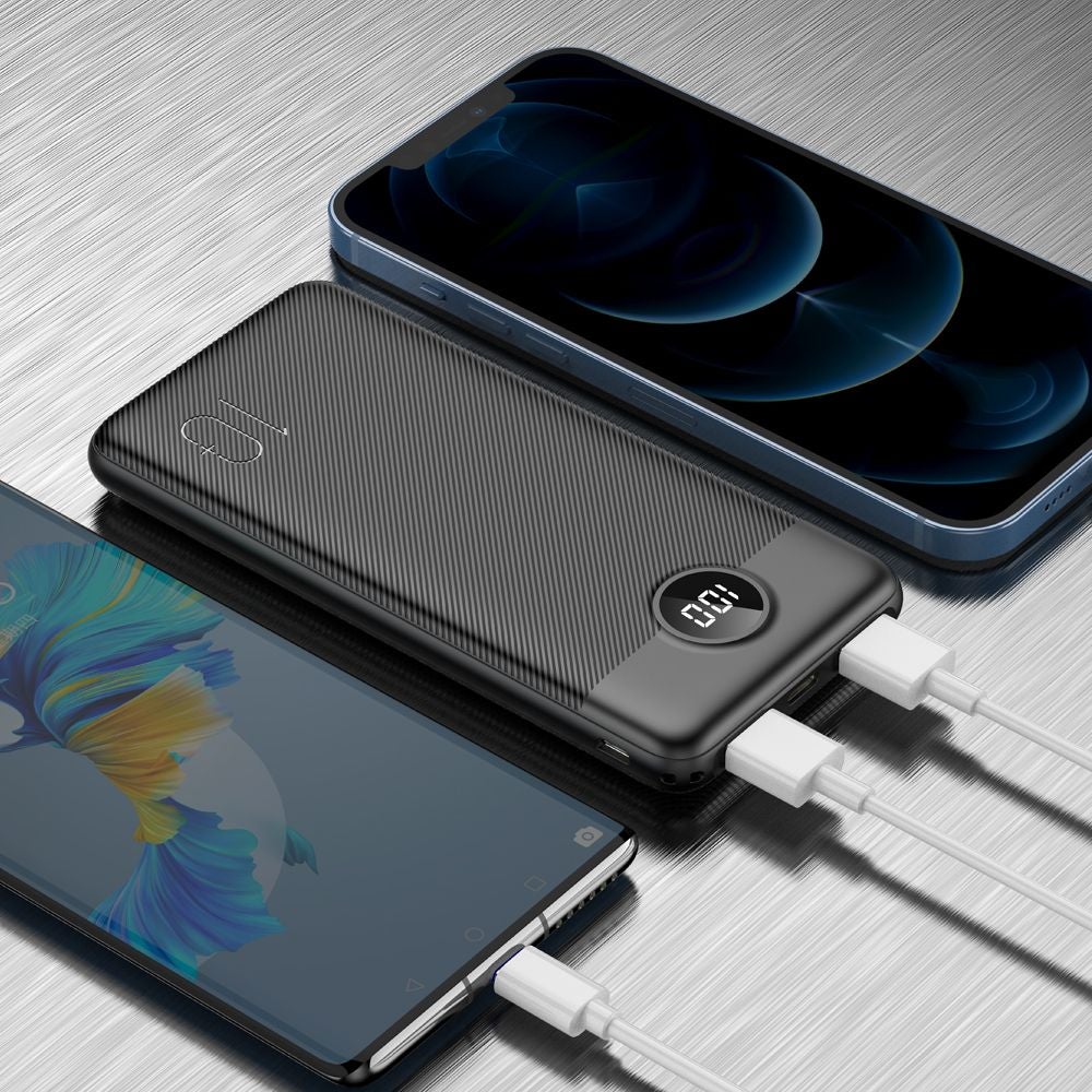 Veger L10S W1105PDB 10.000 mAh Powerbank Zwart