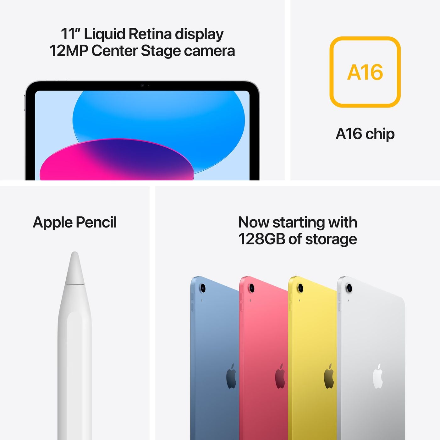 Apple iPad A16 (2025) 11 inch WiFi 128 GB Zilver