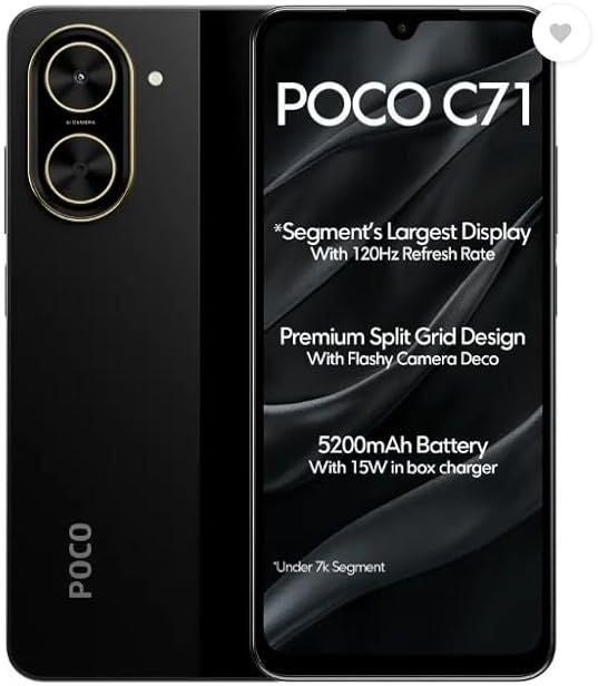 POCO C71 3GB+64GB ブラック Xiaomi Poco C71 64GB Zwart