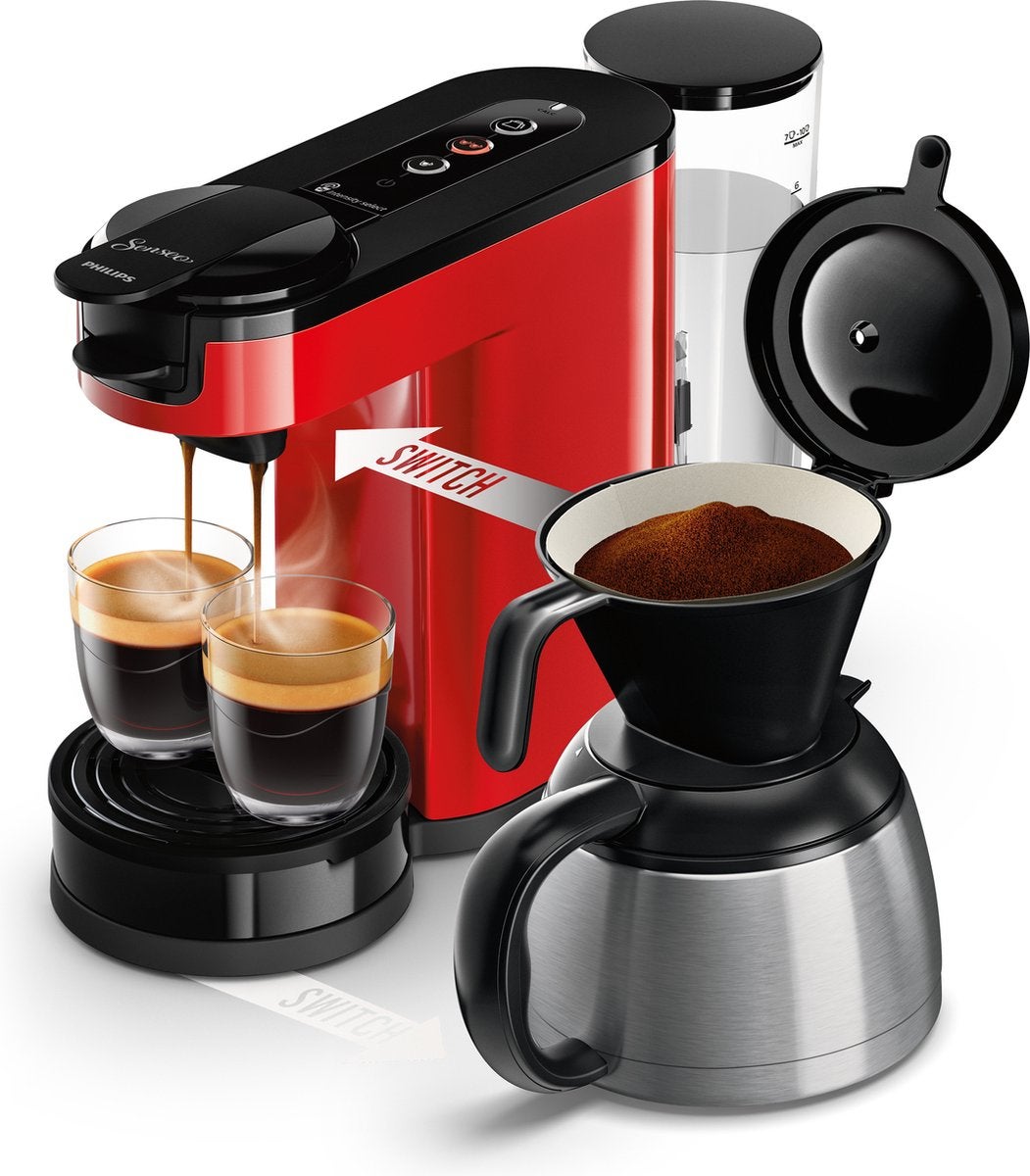 Machine À Café 2 En 1 Senseo Switch Hd6592/05 - 2 En 1 Avec Filtre Et